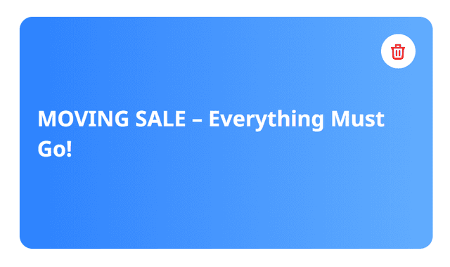 Moving sale - Evreything must go!